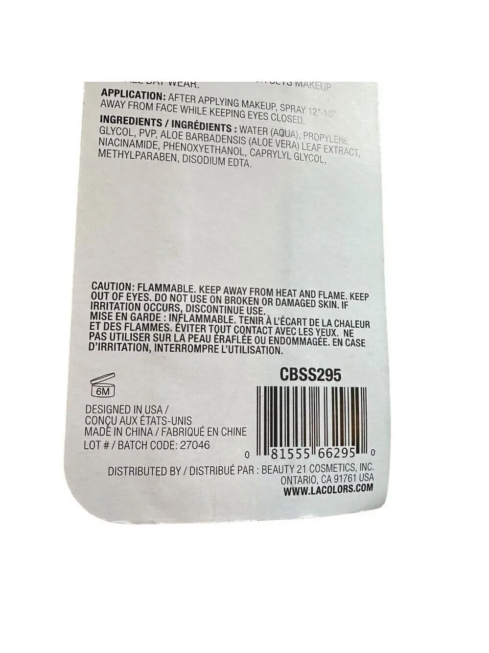 L.A. COLOR SETTING SPRAY